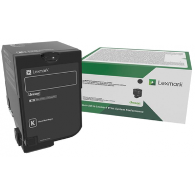 Lexmark 74C20KE Black Original Corporate Toner Cartridge (3000 Pages) for Lexmark CX725de, CX725dhe, CX725dhe, CX725dthe, CX725dthe, CS725de, CS725de, CS720de, CS720de, CS720dte, CS720dte, CS725dte, CS725dte